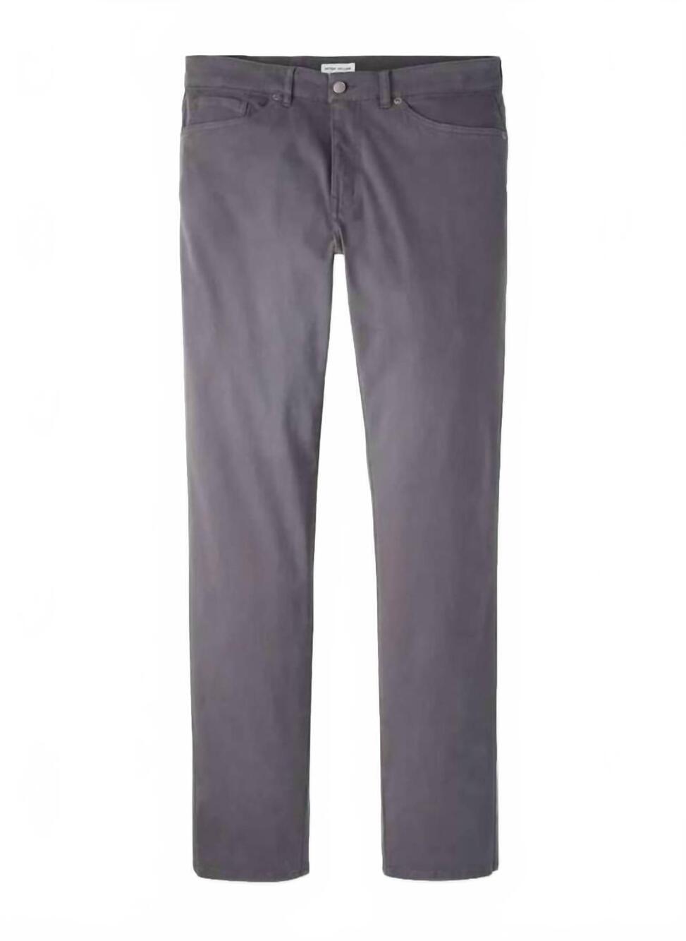 NEW PETER MILLAR men's signature sateen five pocket pant in iridium
